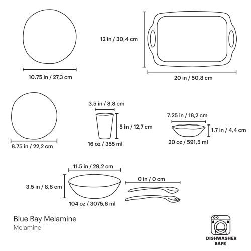 PDP Visual BlueBayMelamine 20PPS